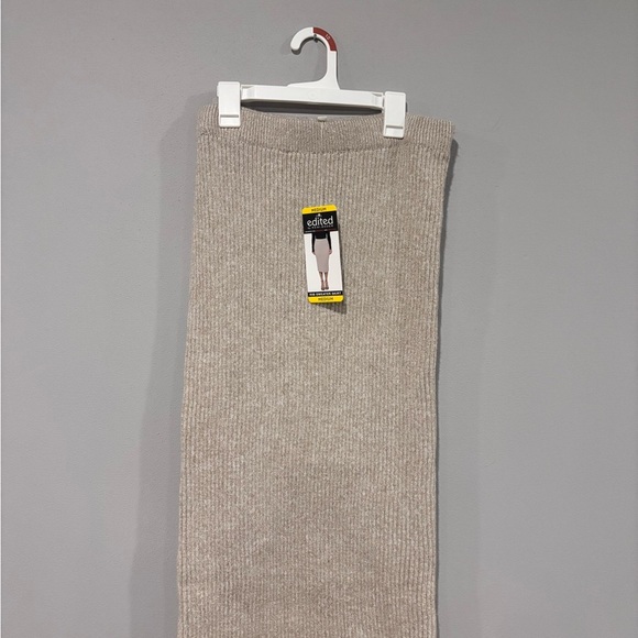 Remi Bader Beige Knit Pencil Skirt - Picture 1 of 5